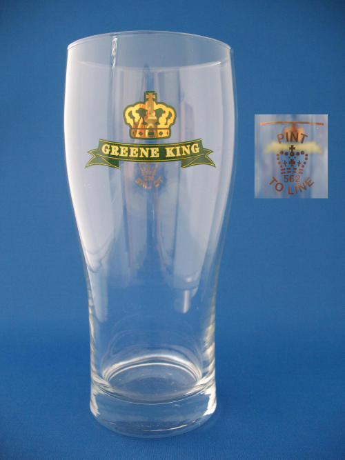 Greene King Beer Glass 000222B025