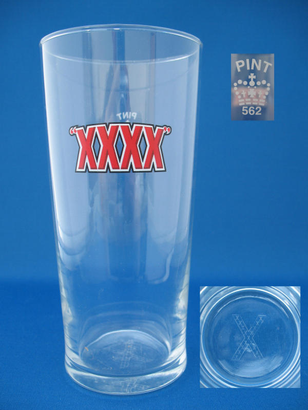 Castlemaine XXXX Beer Glass 000242B038