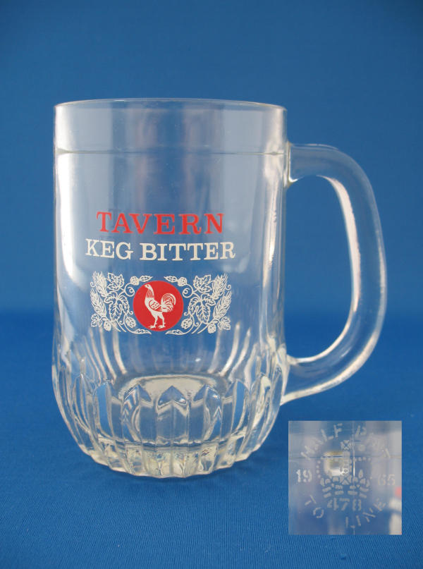 Courage Tavern Keg Beer Glass