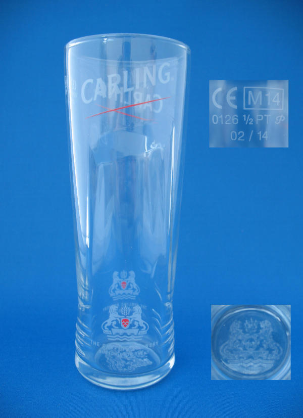 Carling Beer Glass 000272B028