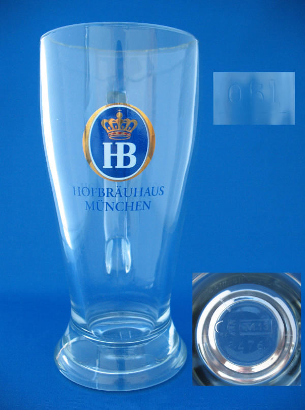 Hofbrauhaus Beer Glass