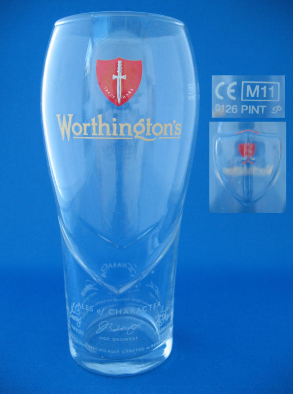 Worthingtons Beer Glass 000349B048