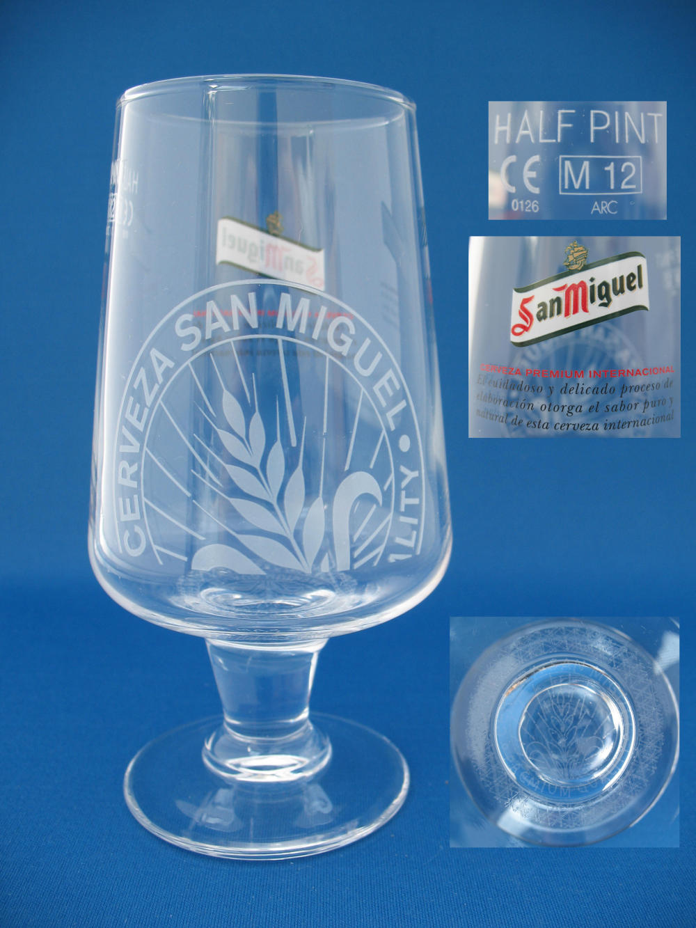 San Miguel Beer Glass 000359B048