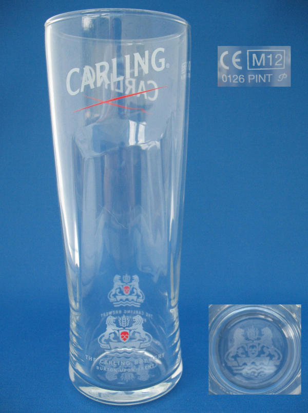 Carling Beer Glass 000361B044
