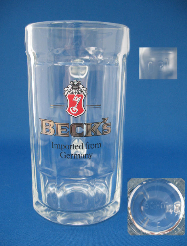Beck's Beer Glass 000362B044