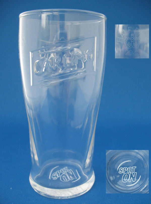 Carling Beer Glass 000368B044