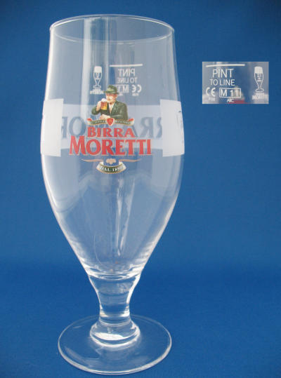 Birra Moretti Beer Glass