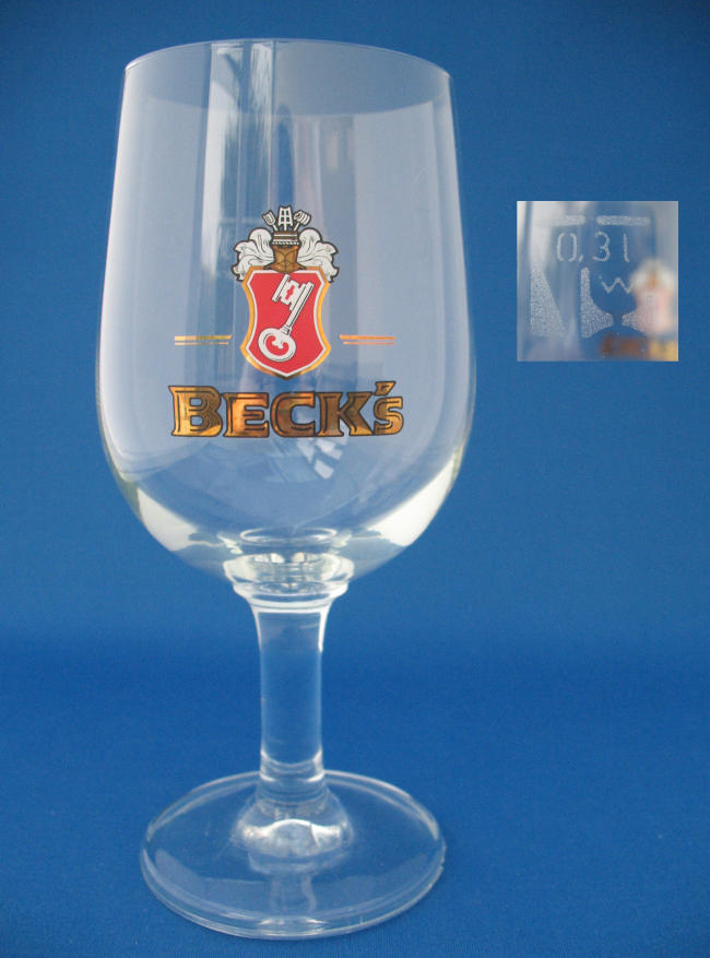 Beck's Beer Glass 000402B040