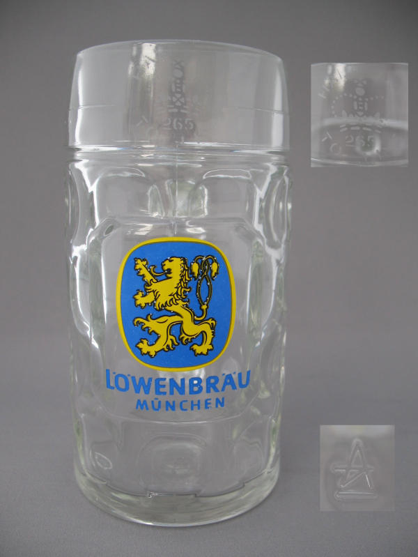 Lowenbrau Beer Glass 000418B013