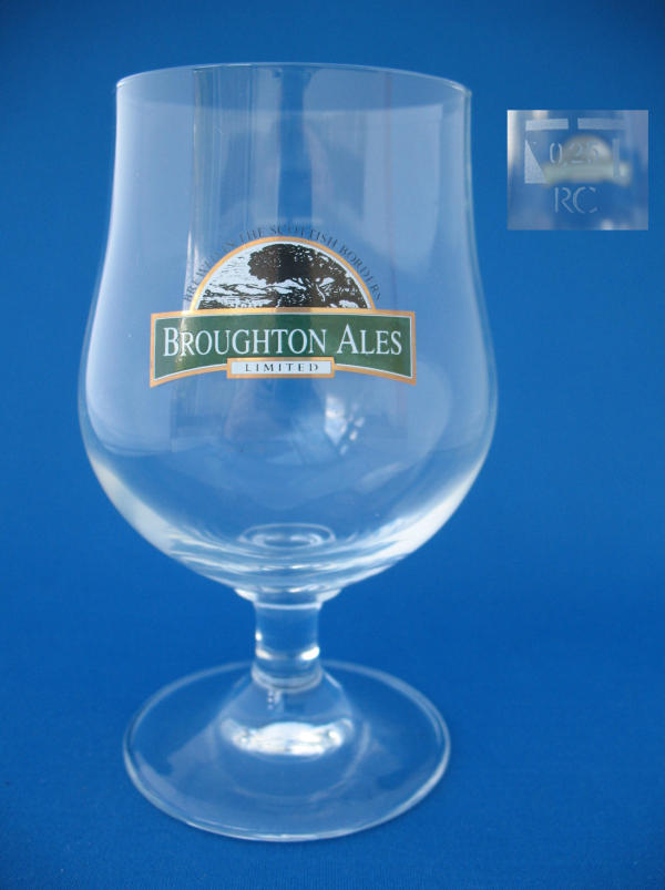 000421B013 Broughton Ales Beer glass