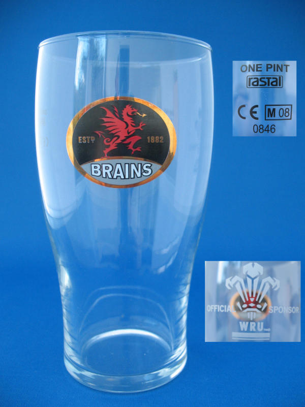 Brains Beer Glass 000428B019