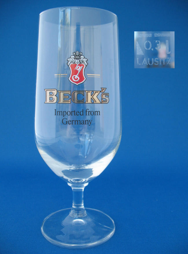 Beck's Beer Glass 000429B019