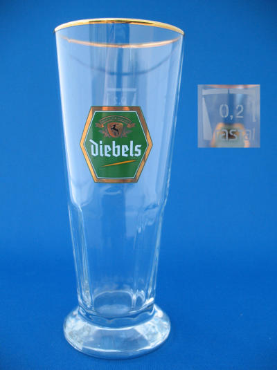 000432B019 Diebels Beer Glass