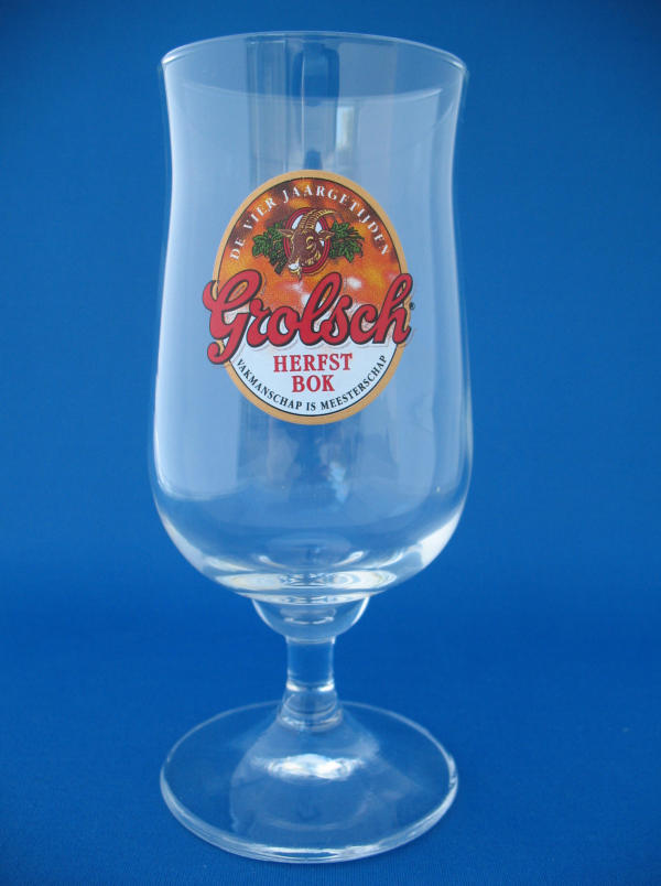 Grolsch Herfst Bok Beer Glass 