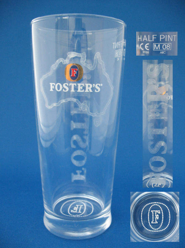 Fosters Beer Glass 000453B034
