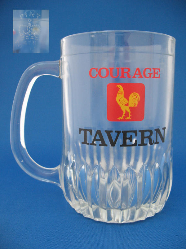 Courage Tavern Beer Glass