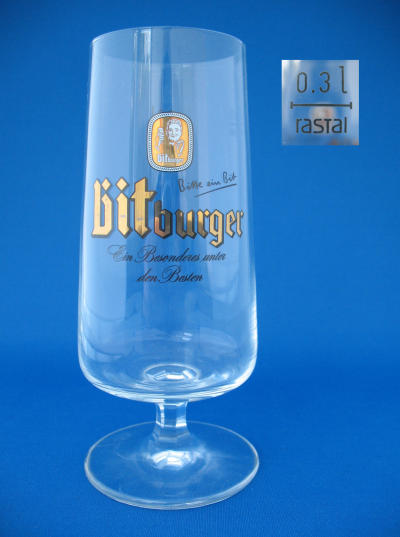 Bitburger Beer Glass 000536B015