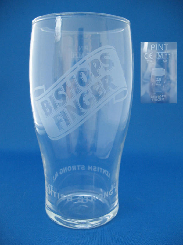 Bishops Finger Beer Glass