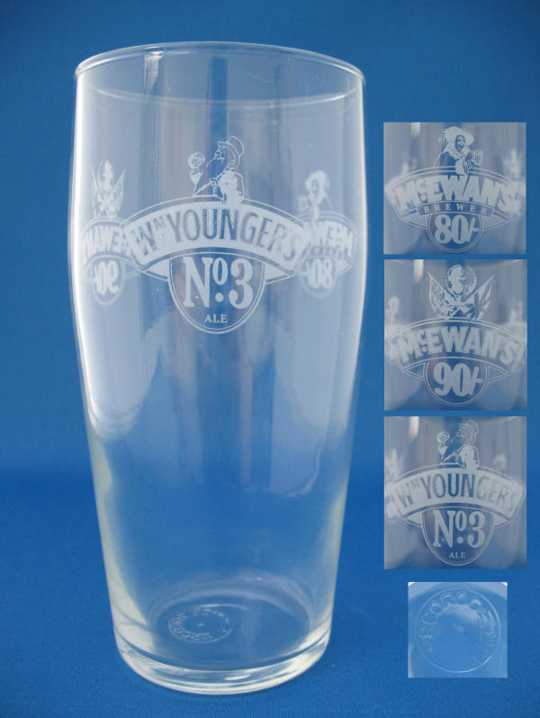 Youngers & McEwan's Beer Glass 000651B053