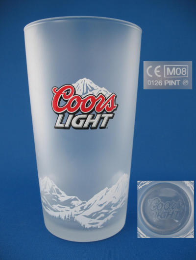 Coors Light Beer Glass 000676B055