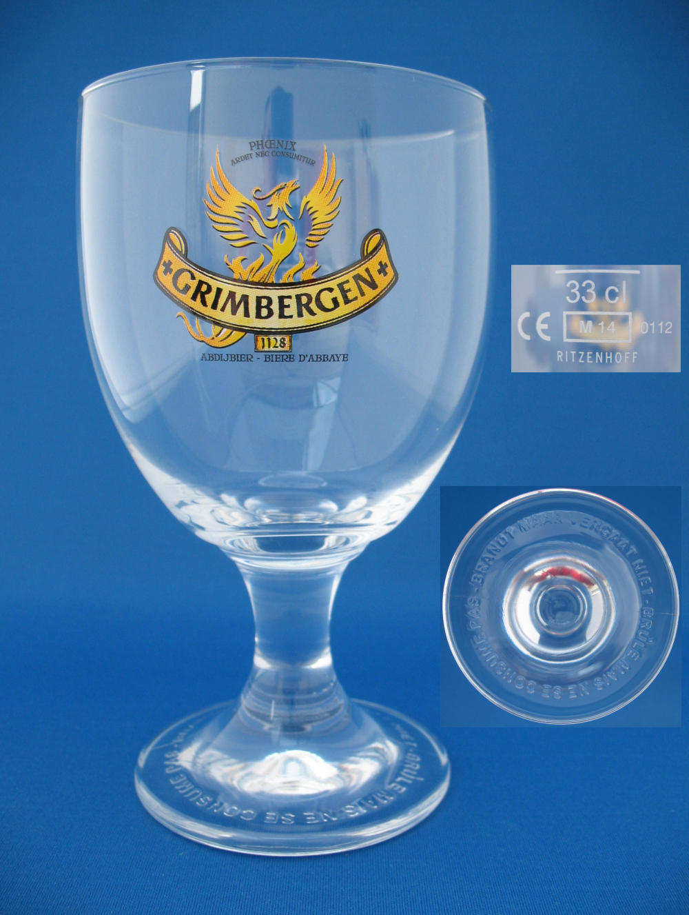 000697B056 Grimbergen Beer Glass