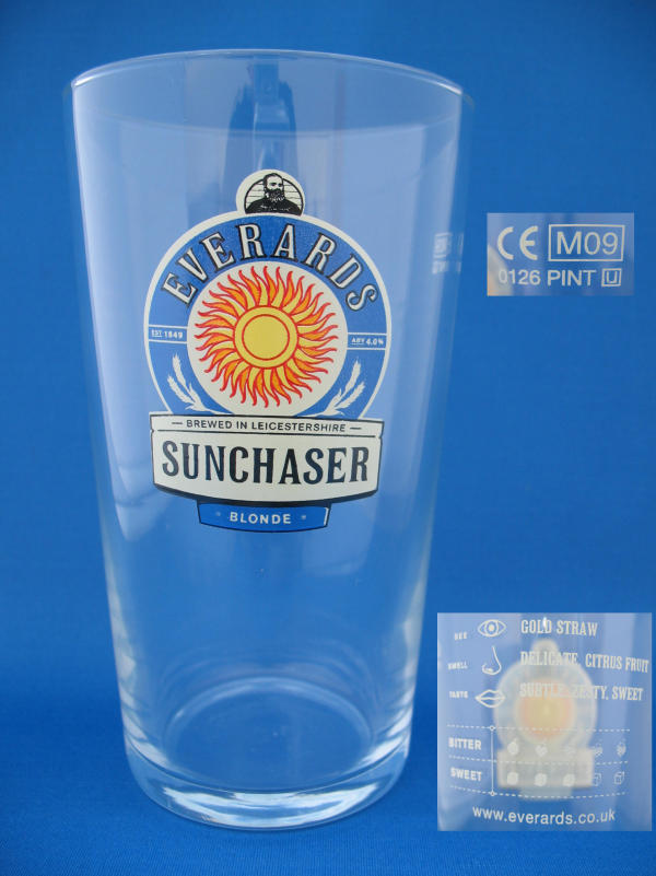 Everards Sunchaser Beer Glass