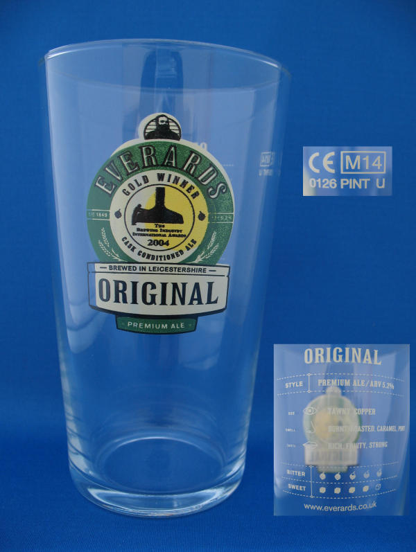 Everards Original Beer Glass