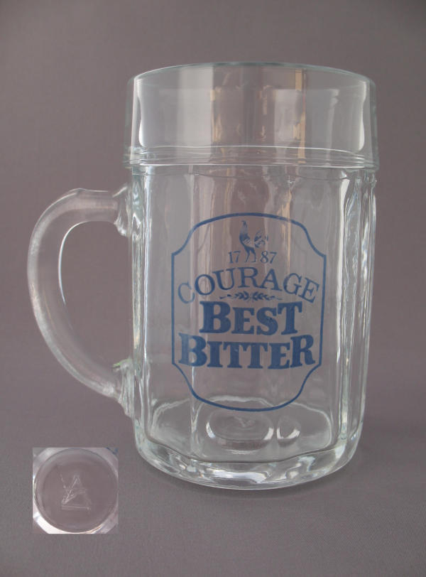 Courage Beer Glass