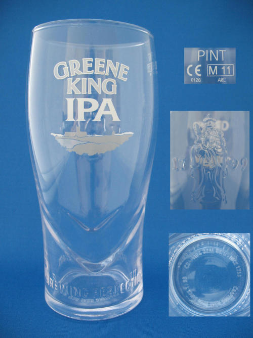 Greene King IPA Beer Glass 000758B060