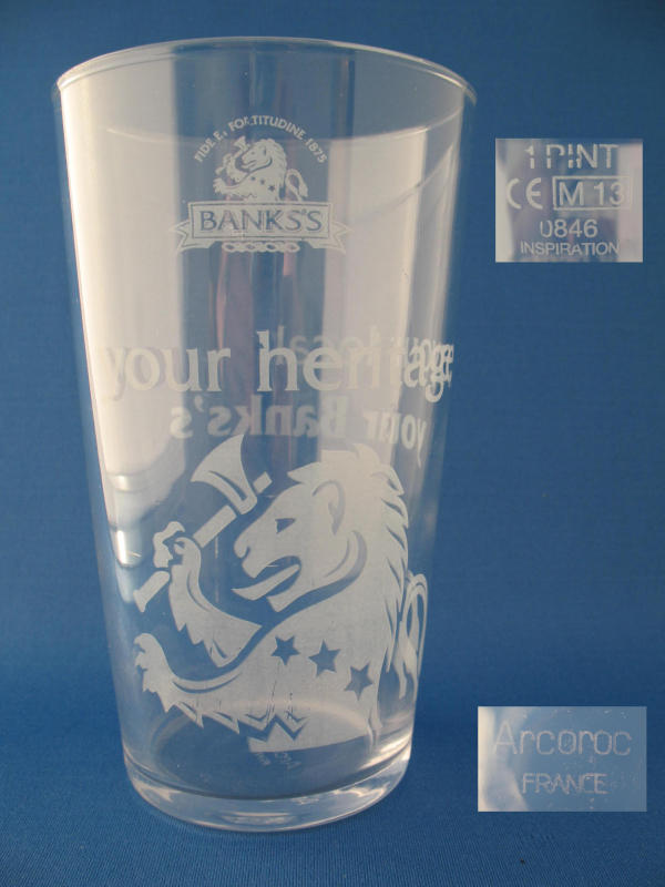 000760B060 Banks's Beer Glass