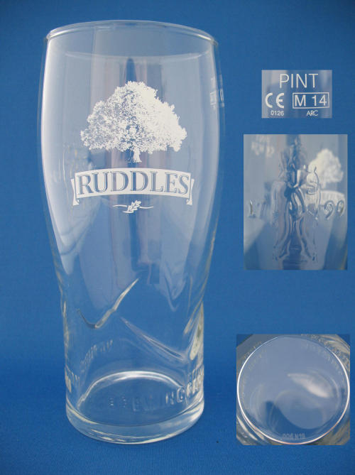 Ruddles Beer Glass 000762B060