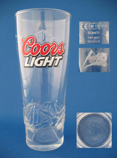 Coors Light Beer Glass 000764B060