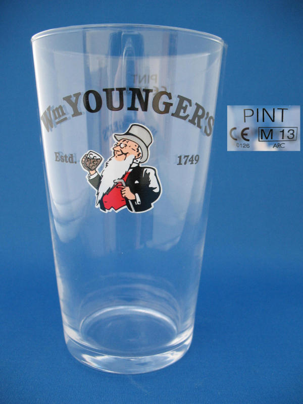 000767B061 Youngers Beer Glass