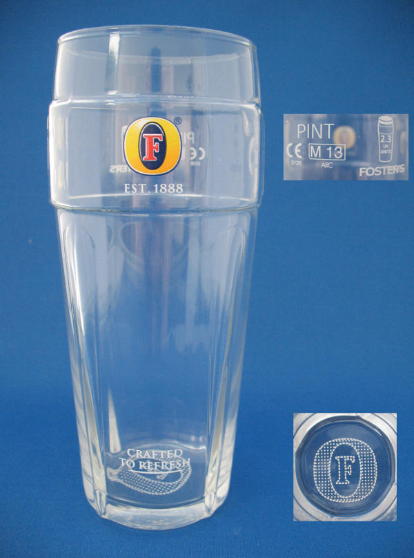 Fosters Beer Glass 000786B062