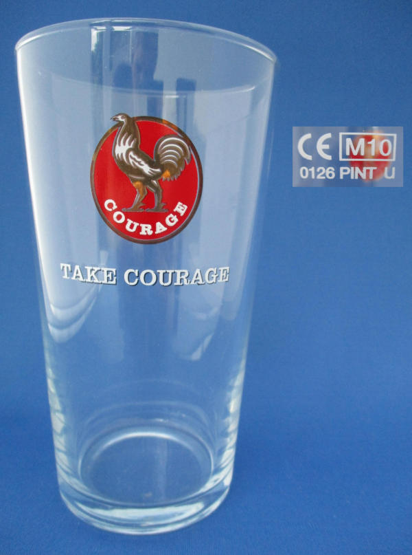 Courage Beer Glass