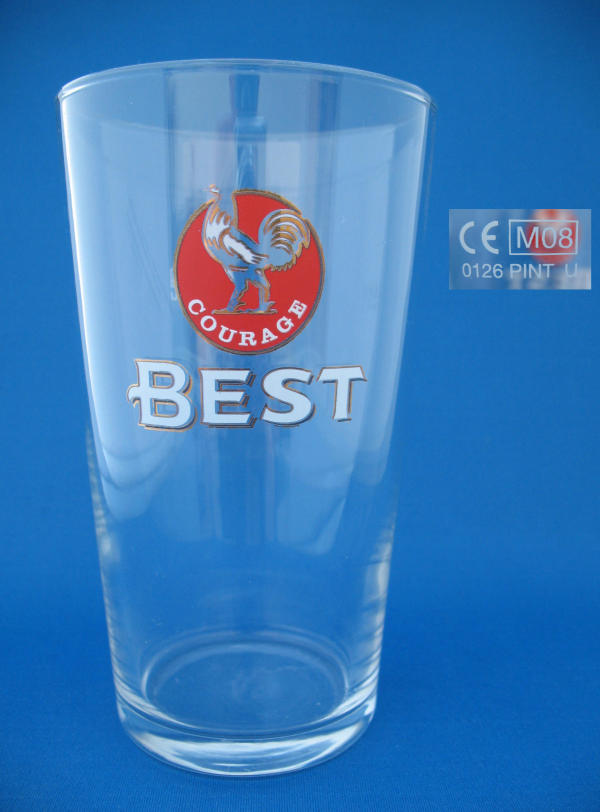 Courage Best Beer Glass