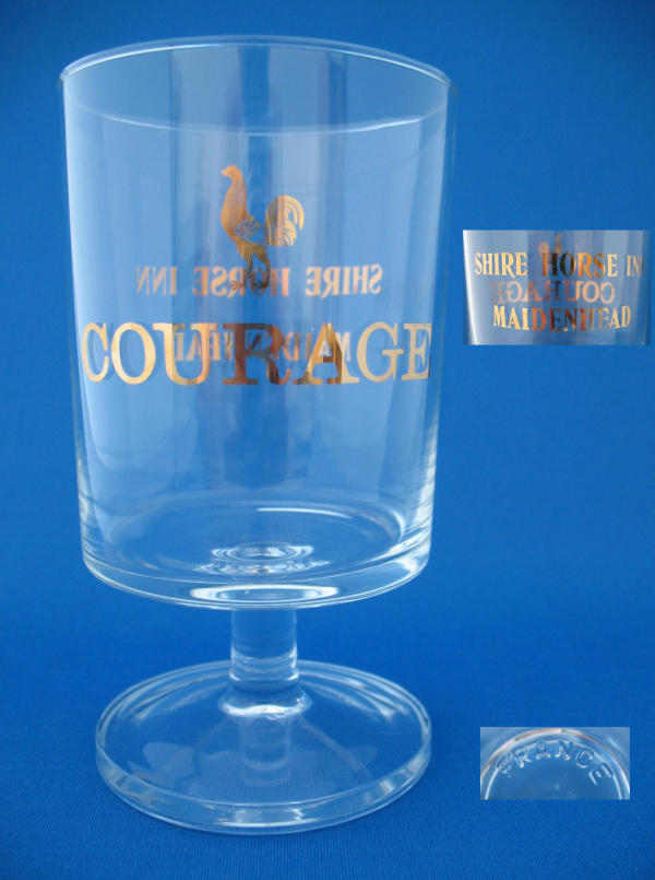 Courage Beer Glass