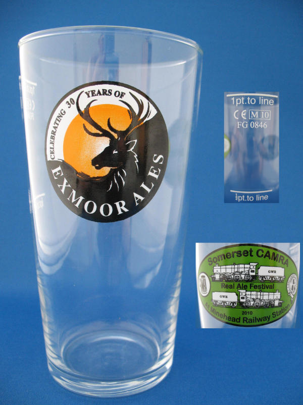 000846B066 Exmoor Ales Beer Glass