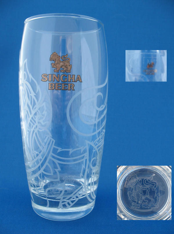 Singha Beer Glass 000859B065