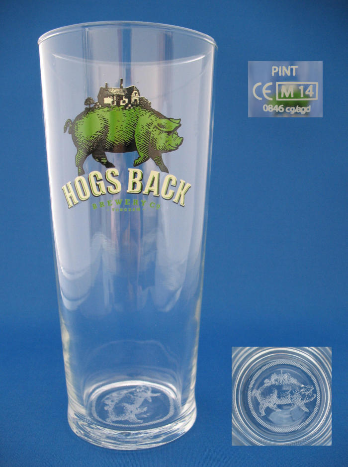 Hogs Back Beer Glass 000862B066