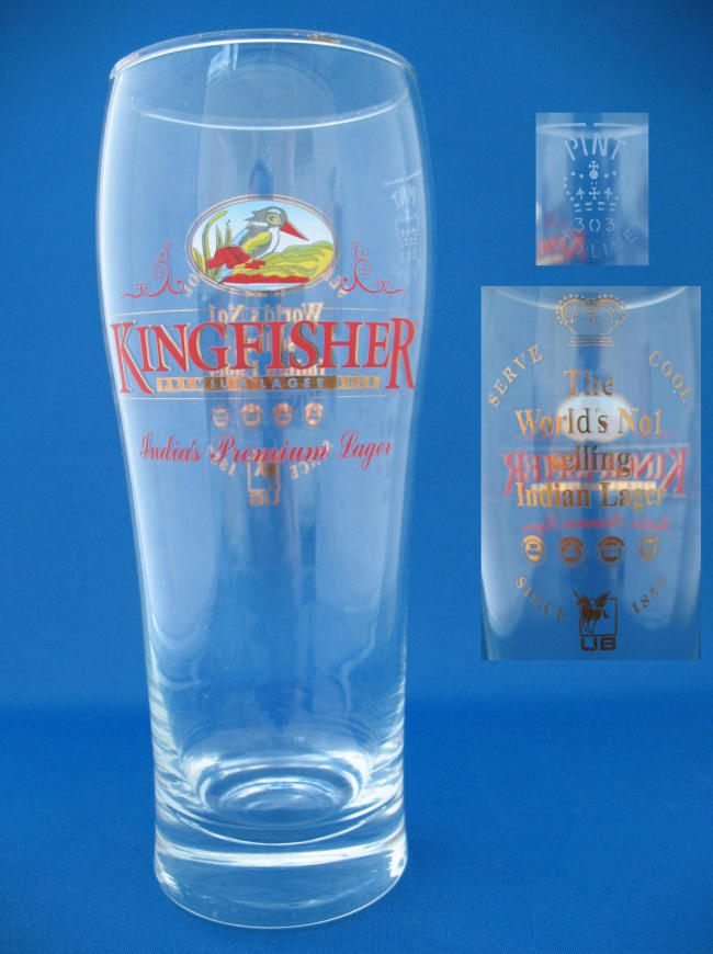 Kingfisher Beer Glass 000868B067