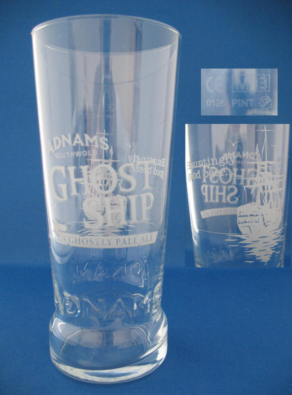 Adnams Ghost Ship Beer Glass