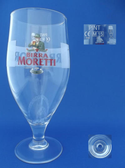 Birra Moretti Beer Glass