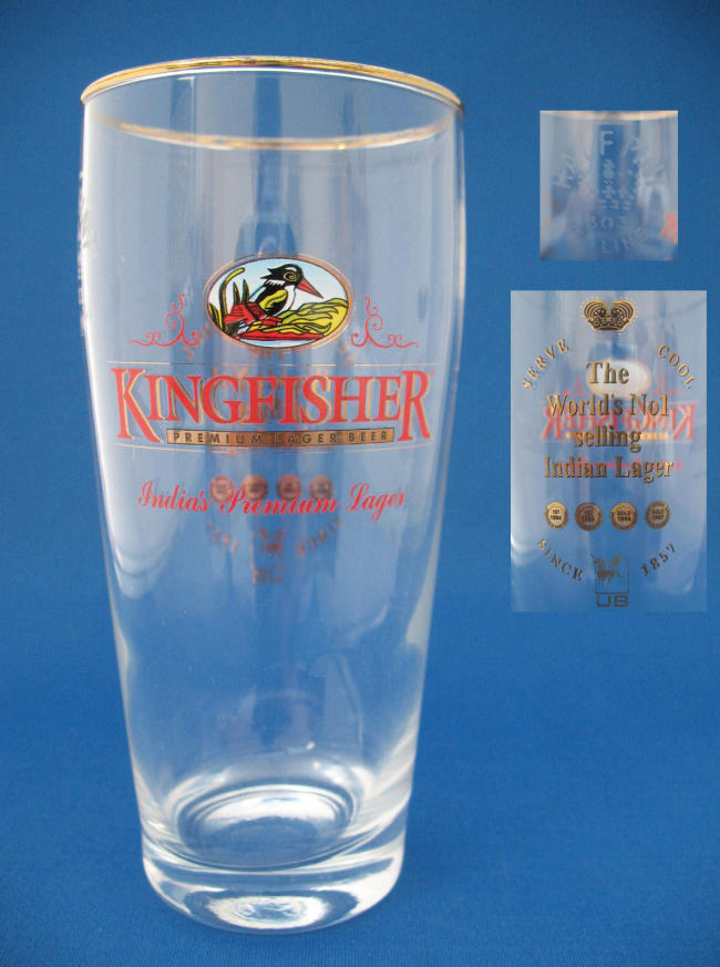 Kingfisher Beer Glass 000894B068