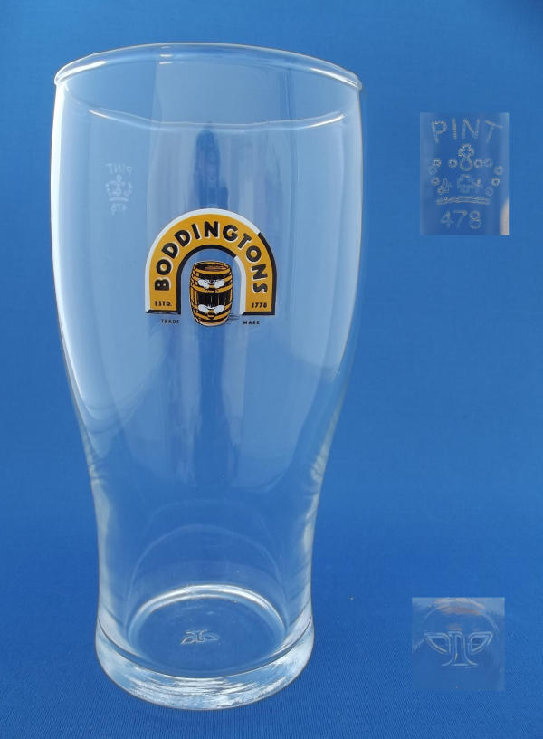 Boddingtons Beer Glass 000902B069