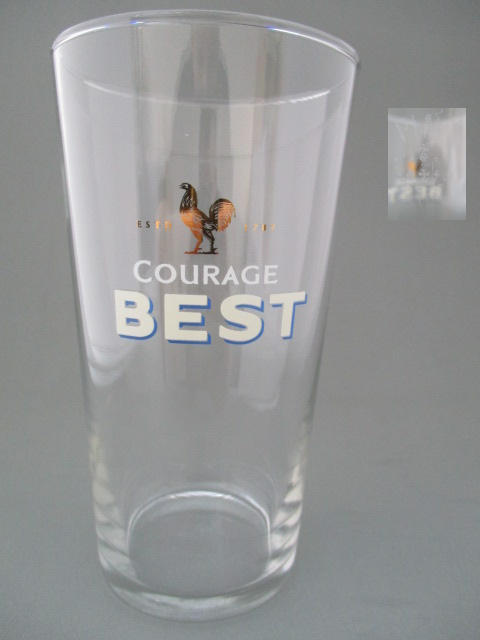 Courage Beer Glass