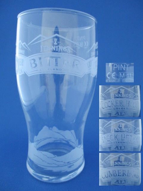 Jennings Beer Glass 001008B076