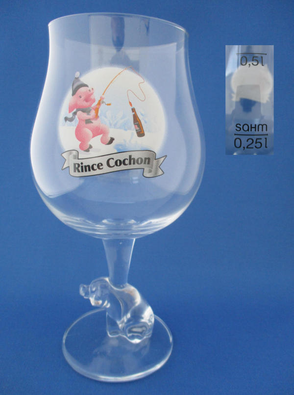 Rince Cochon Beer Glass 001021B077