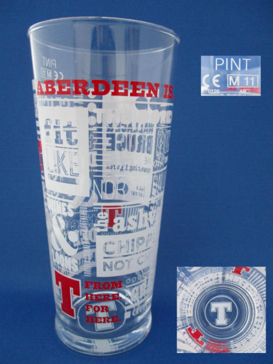 Tennents Beer Glass 001023B077 