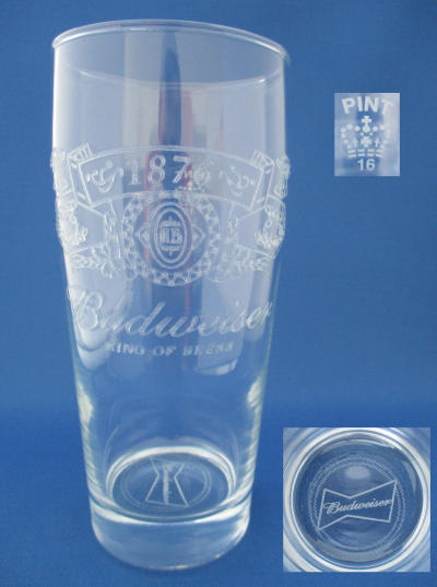 Budweiser Beer Glass 001032B078